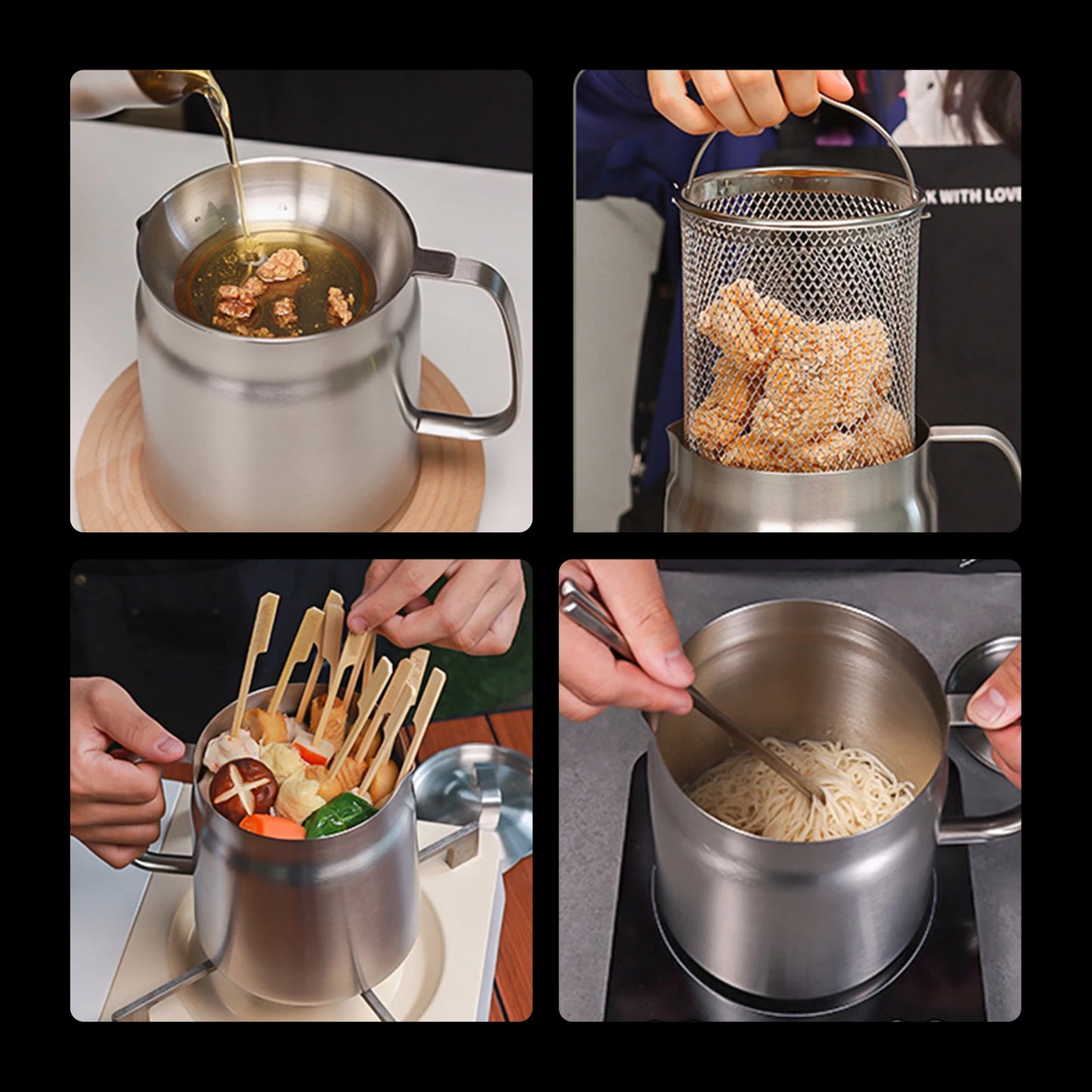 Premium 2-in-1 Oil Filter & Storage Pot