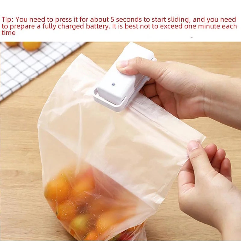 Mini Portable Heat Sealer – Keep Food Fresh Anywhere