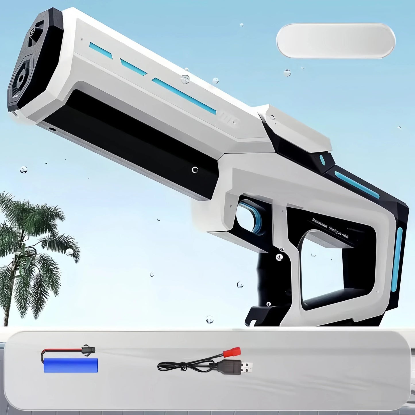 Electric Automatic Water Gun – Rechargeable and High-Pressure - Trendora.es
