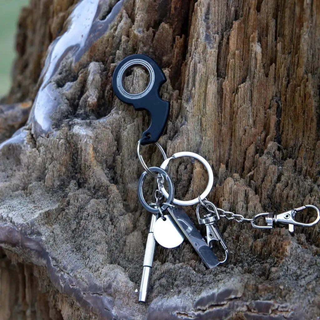 Metal O-Ring Keychain Spinner Toy for Anxiety