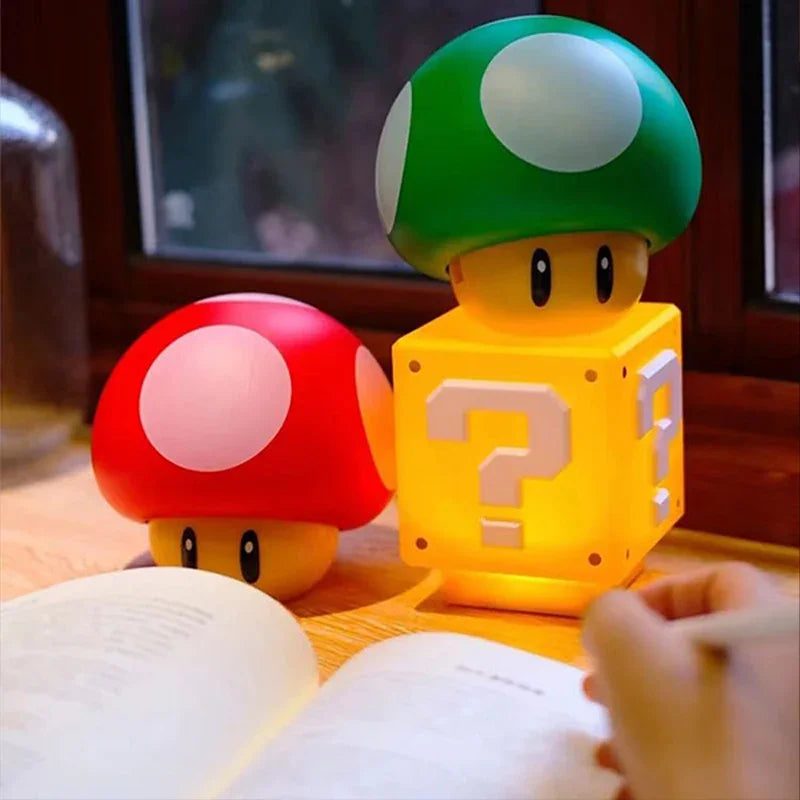 Super Mario Question Block Night Light – Iconic Glow for Gamers & Fans!