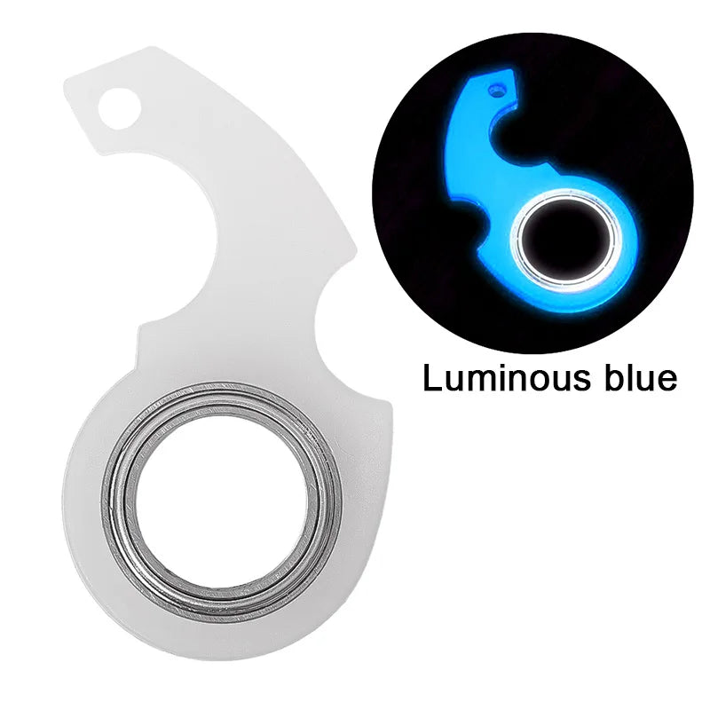Metal O-Ring Keychain Spinner Toy for Anxiety