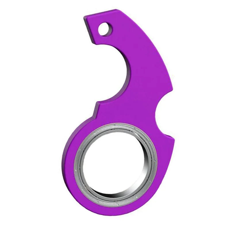 Metal O-Ring Keychain Spinner Toy for Anxiety