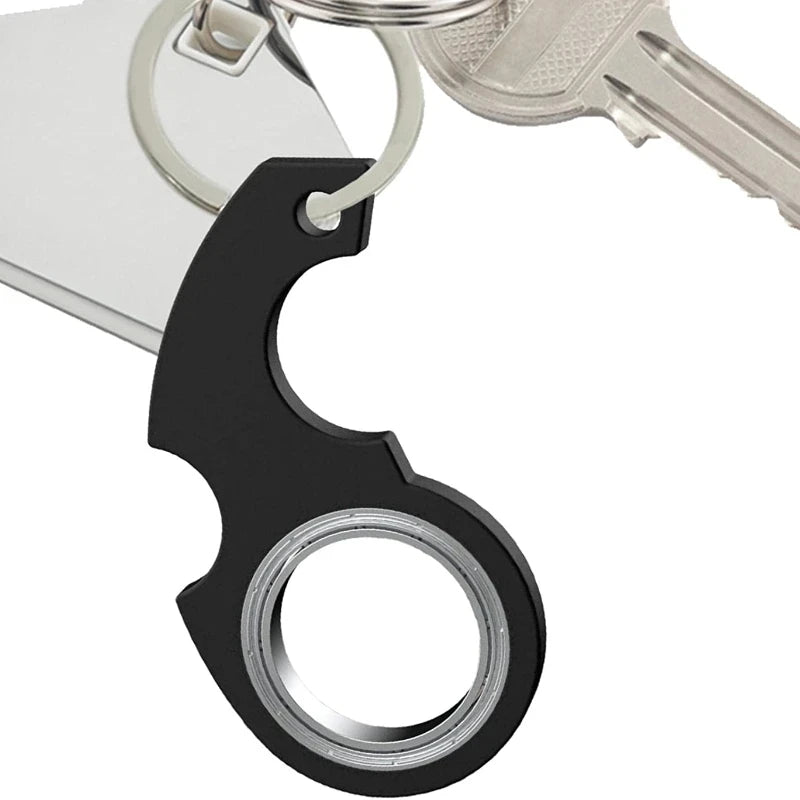 Metal O-Ring Keychain Spinner Toy for Anxiety
