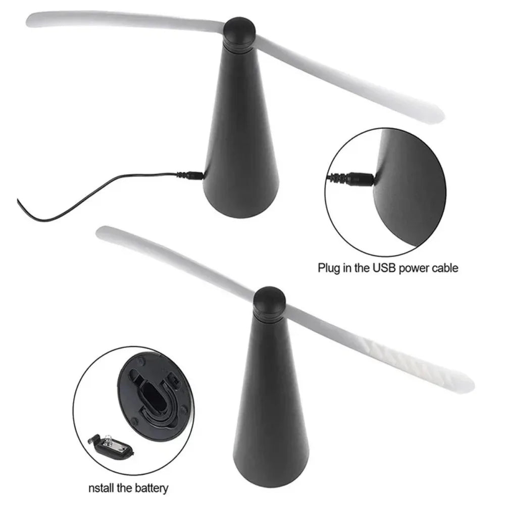 Portable Fly Repeller Fan – Dual-Power Food Protection for Indoor/Outdoor Use