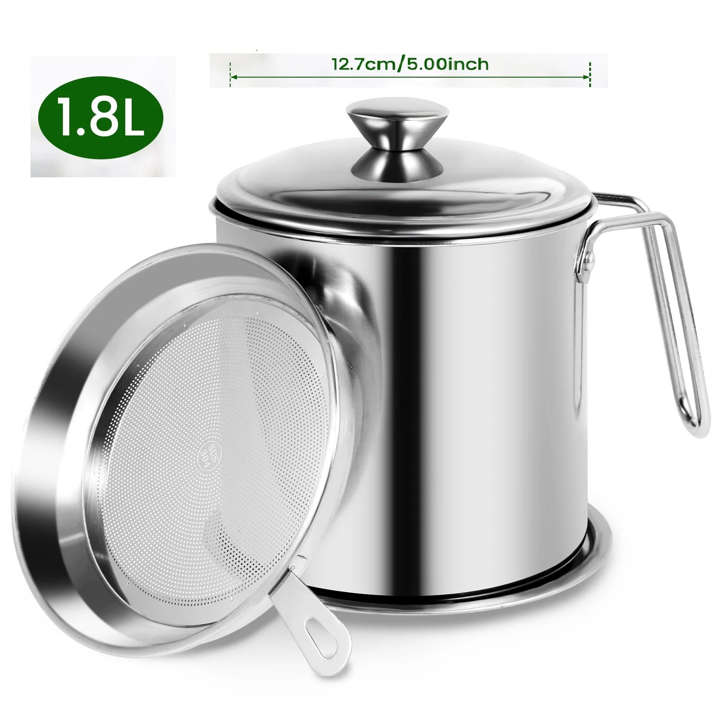 Premium 2-in-1 Oil Filter & Storage Pot