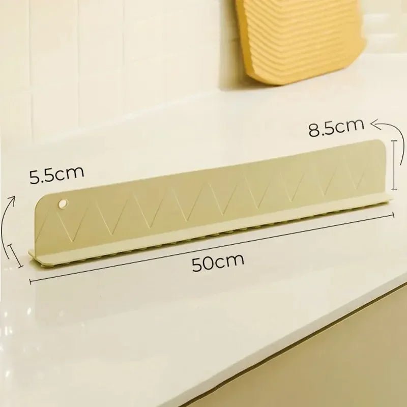 50cm Silicone Sink Baffle Splash Guard with Suction Cup Nordic Windshield Water Plate Kitchen Splash Proof Water Blocking Strip - Trendora.es