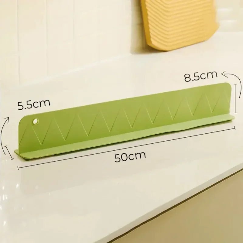 50cm Silicone Sink Baffle Splash Guard with Suction Cup Nordic Windshield Water Plate Kitchen Splash Proof Water Blocking Strip - Trendora.es