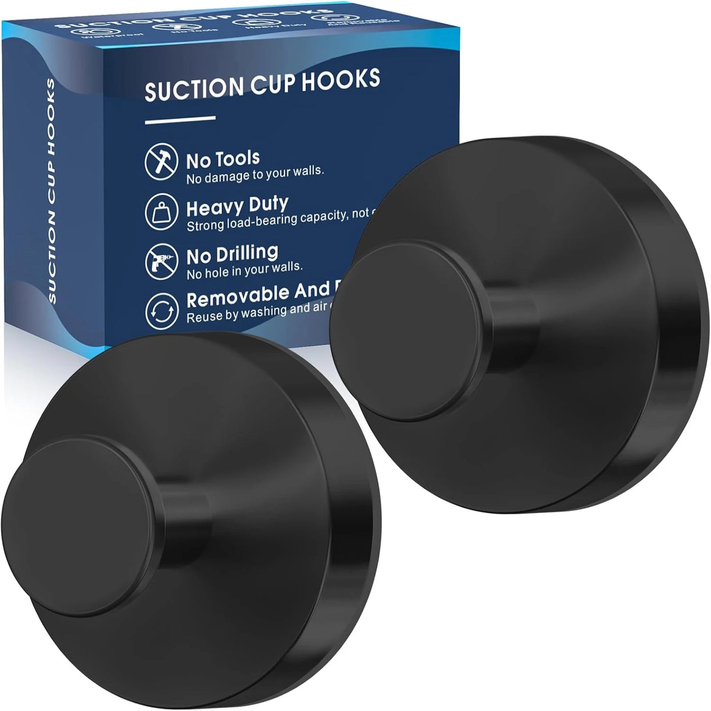 Pack of Heavy Duty Suction Hooks