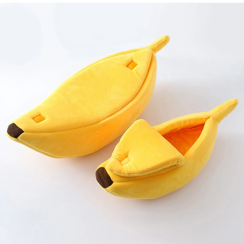 Banana Cat Bed – Whimsical Hanging Hammock for Feline Fun