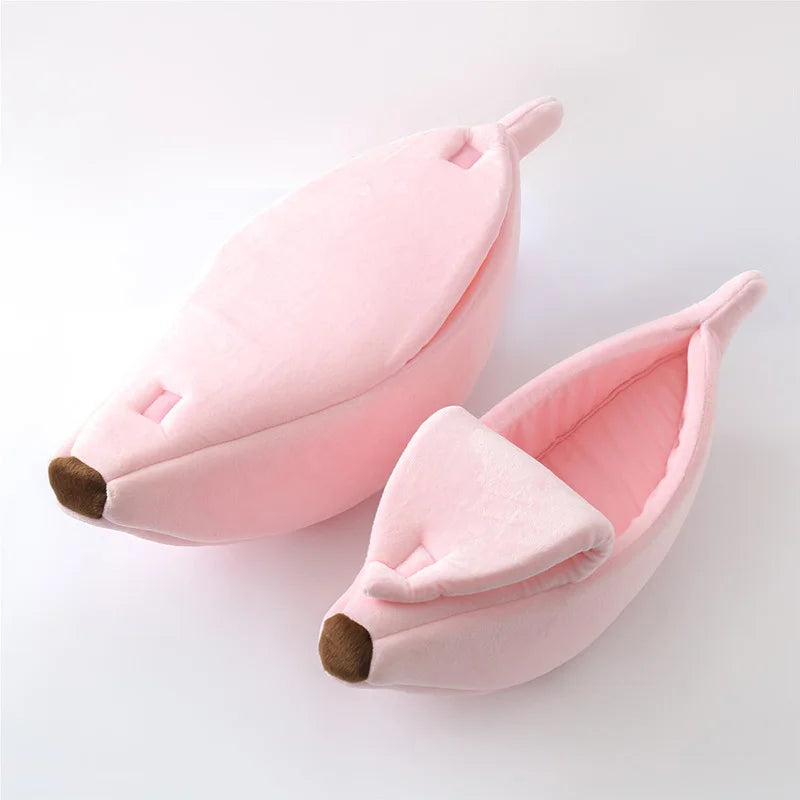 Banana Cat Bed – Whimsical Hanging Hammock for Feline Fun