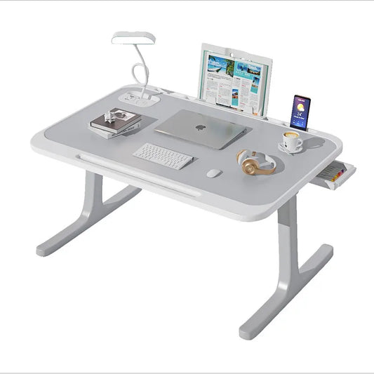 Multifunctional Folding Computer Table – Space-Saving Workstation with Wireless Charging