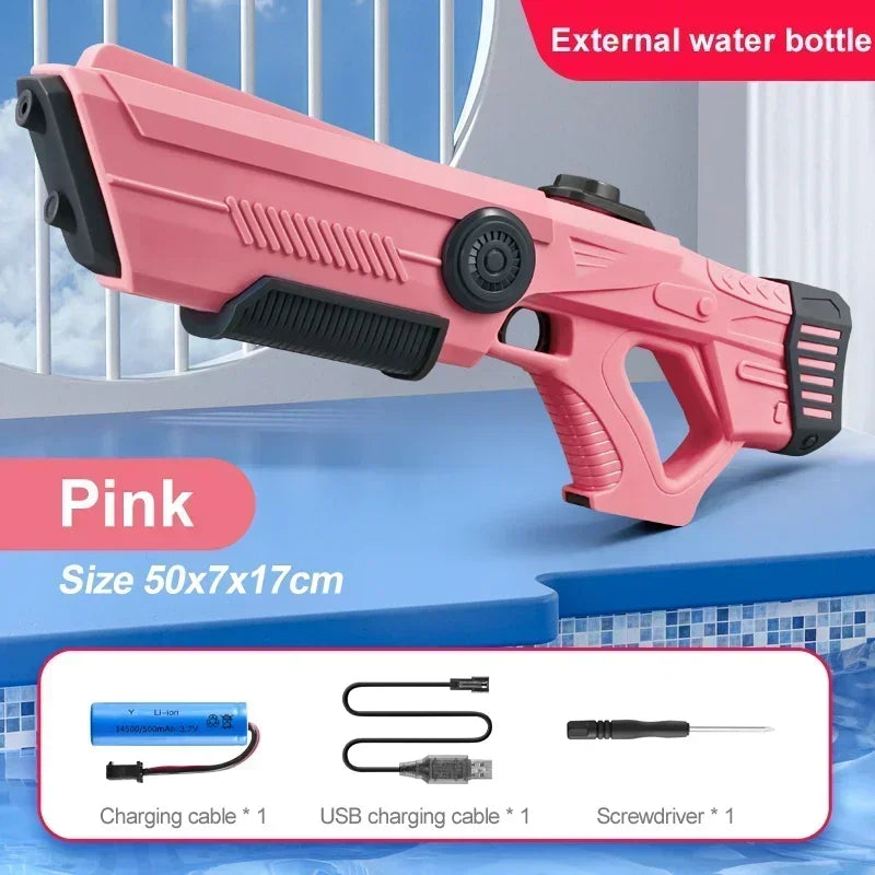 Electric Automatic Water Gun – Rechargeable and High-Pressure - Trendora.es