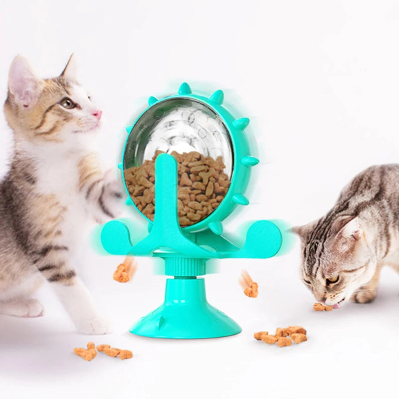 Pet Cat Feeding Interactive Wheel