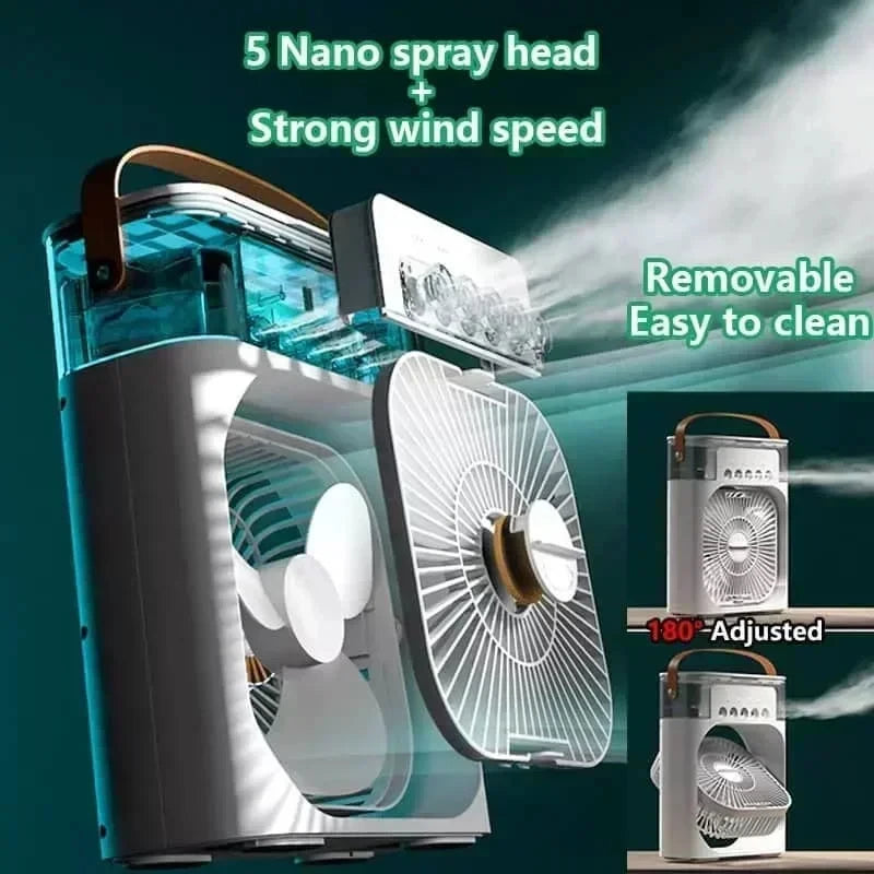 3 In 1 Portable Humidifier Fan Mini Air Conditioners