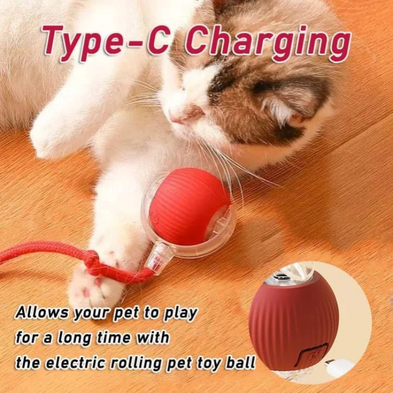 Smart Electric Ball Toy – Automatic Interactive Play for Cats & Dogs
