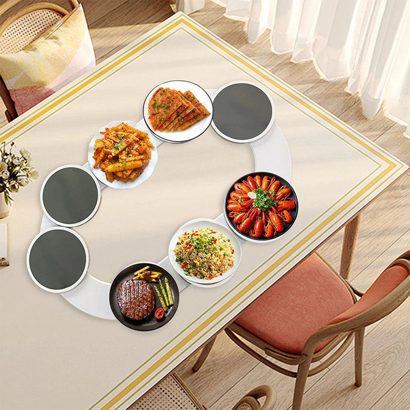 Rotating Dining Table Tray – Expandable Lazy Susan for Effortless Entertaining