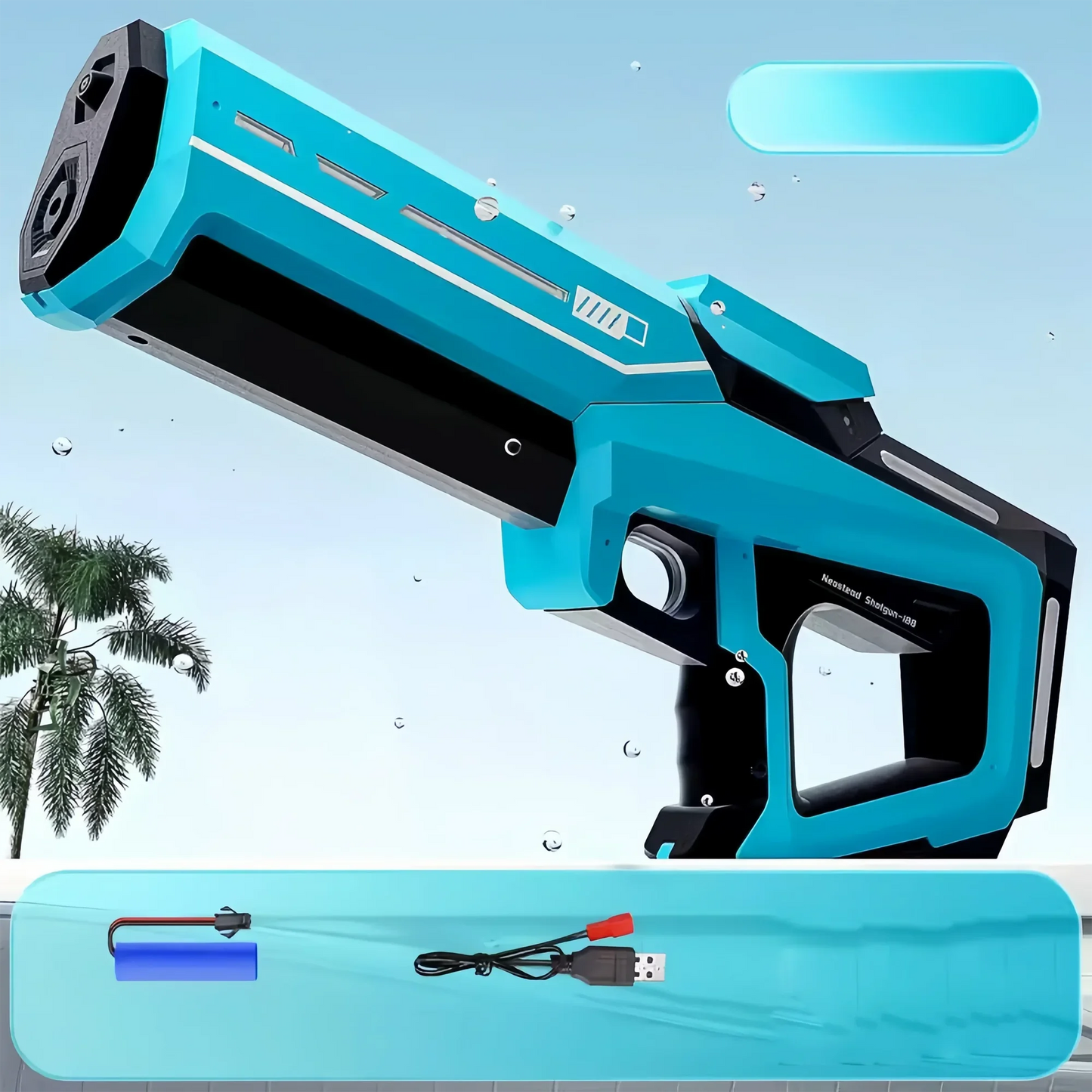 Electric Automatic Water Gun – Rechargeable and High-Pressure - Trendora.es