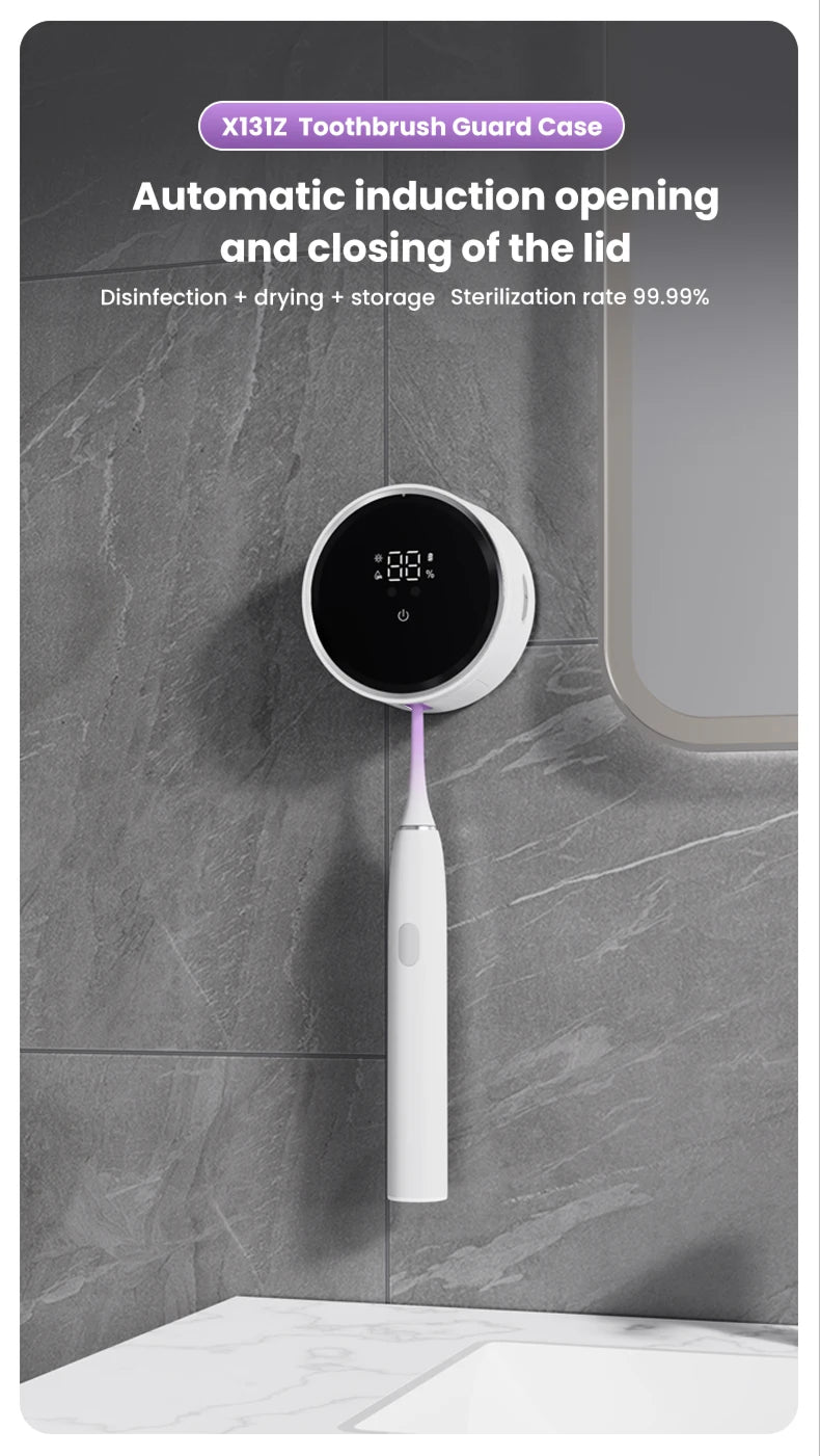 UV Toothbrush Sanitizer & Holder
