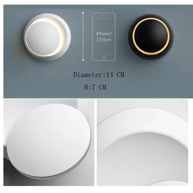 350° Rotatable Wall Sconce Light