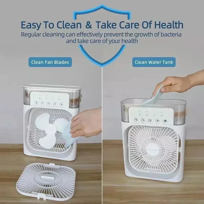 3 In 1 Portable Humidifier Fan Mini Air Conditioners