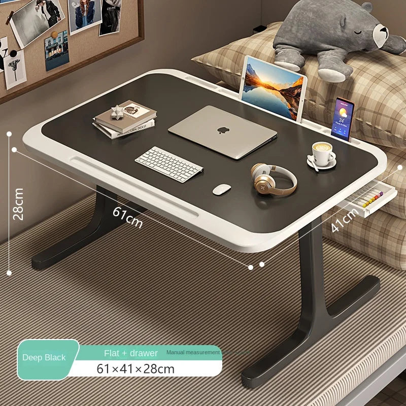 Multifunctional Folding Computer Table – Space-Saving Workstation with Wireless Charging
