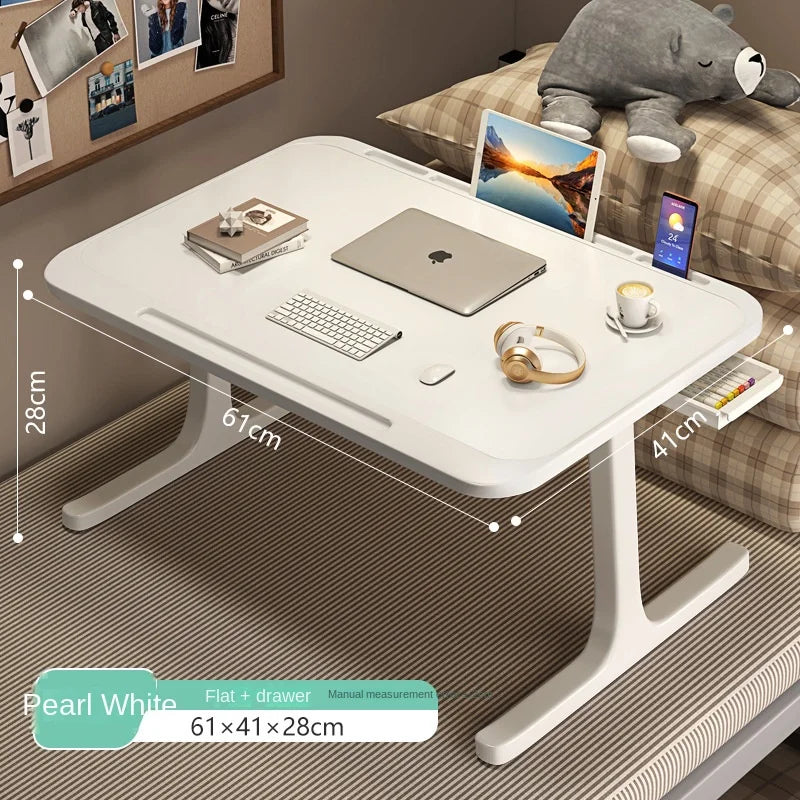 Multifunctional Folding Computer Table – Space-Saving Workstation with Wireless Charging