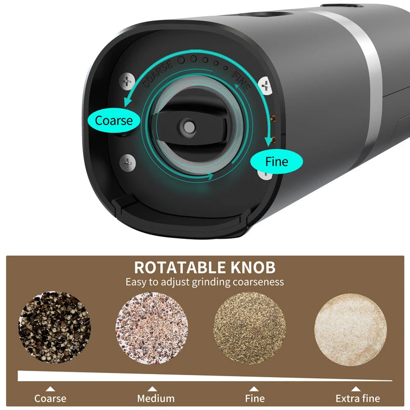 Smart Electric Salt & Pepper Grinder Set