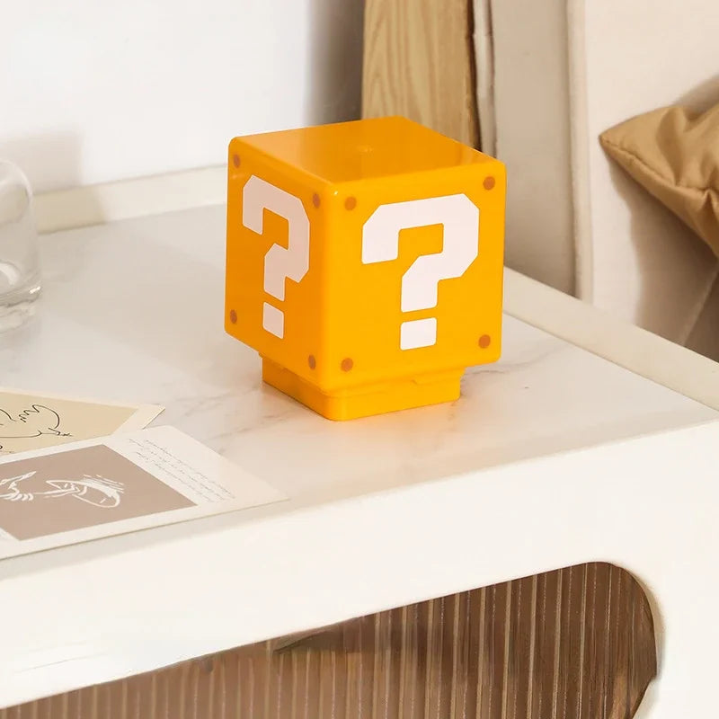 Super Mario Question Block Night Light – Iconic Glow for Gamers &amp; Fans!