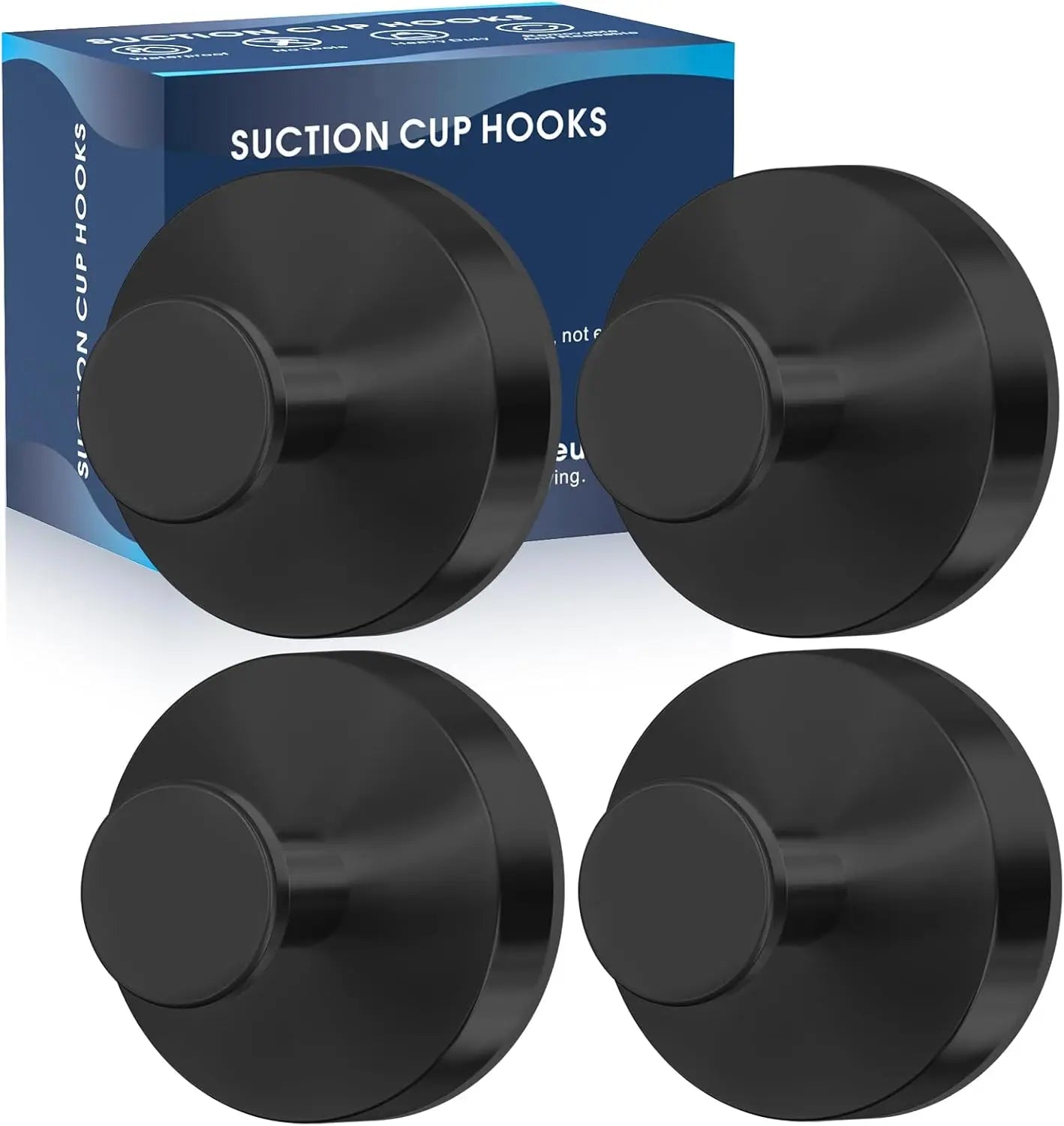 Pack of Heavy Duty Suction Hooks