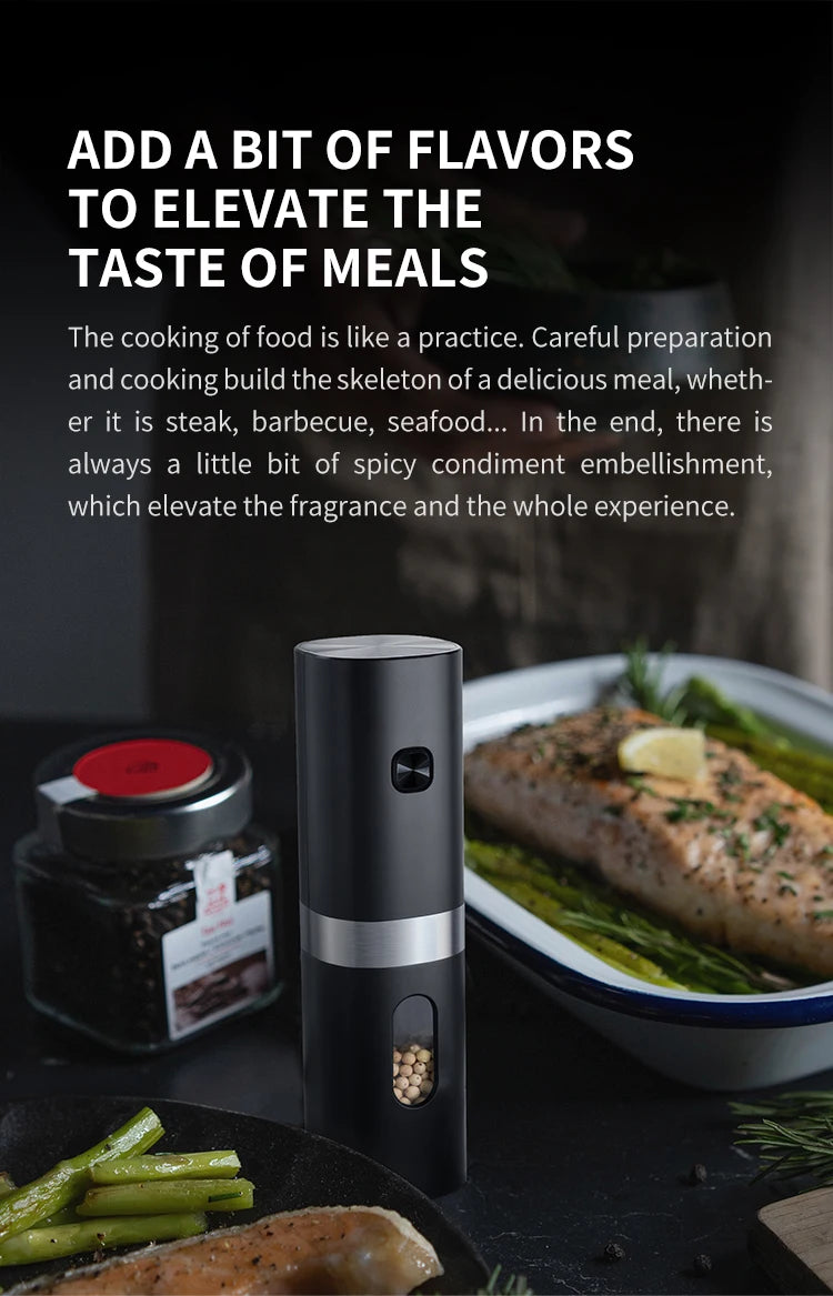 Smart Electric Salt & Pepper Grinder Set