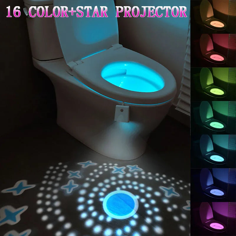 Toilet Night Lights with Star Projector and Motion Sensor - Trendora.es