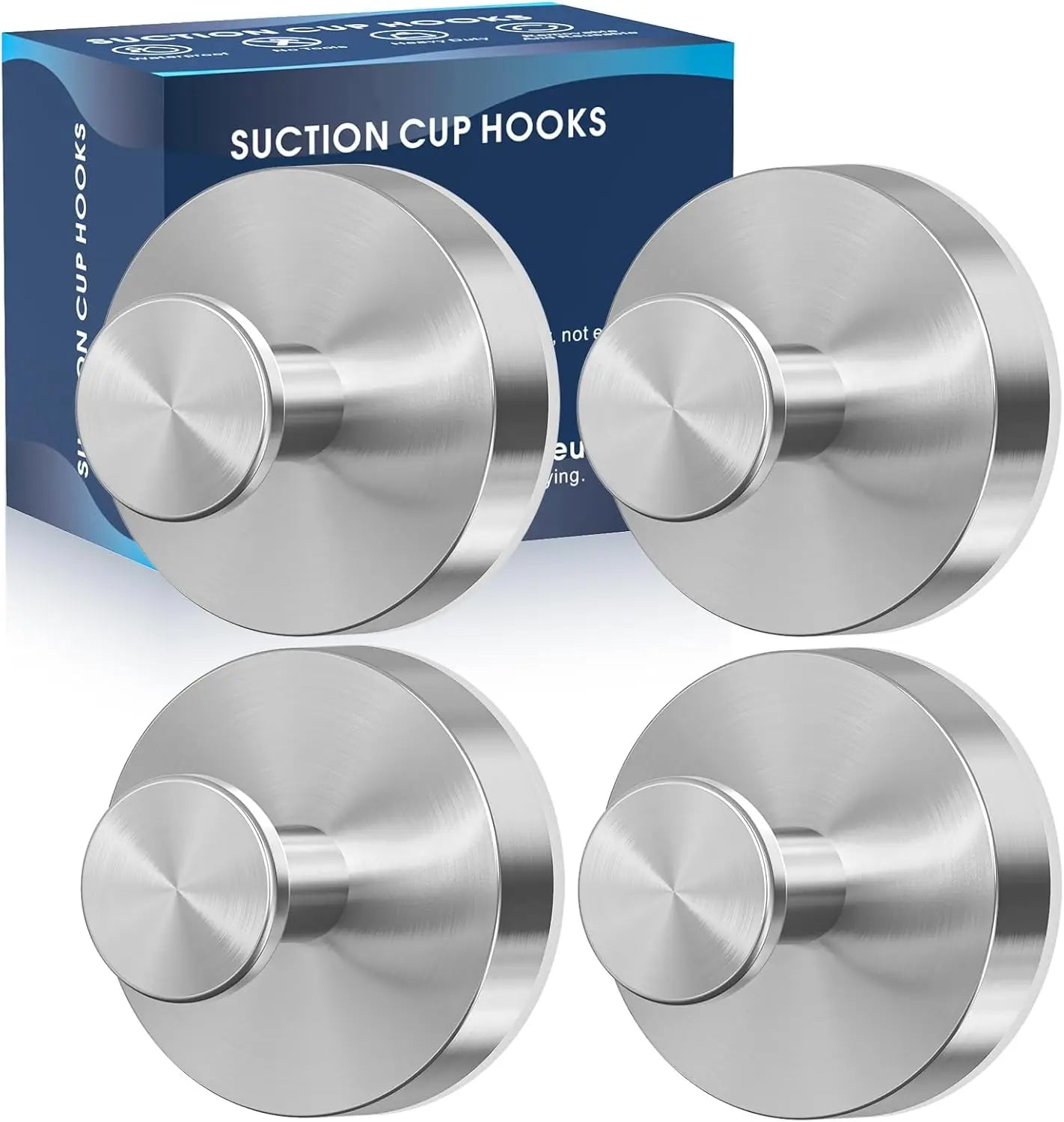 Pack of Heavy Duty Suction Hooks