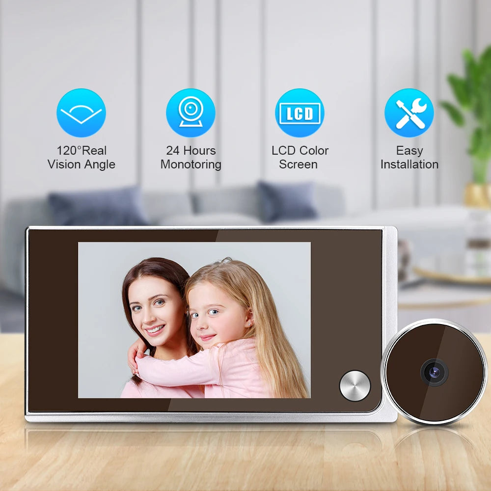 3.5" Digital Peephole Camera – Smart Door Monitoring Upgrade | Trendora.es