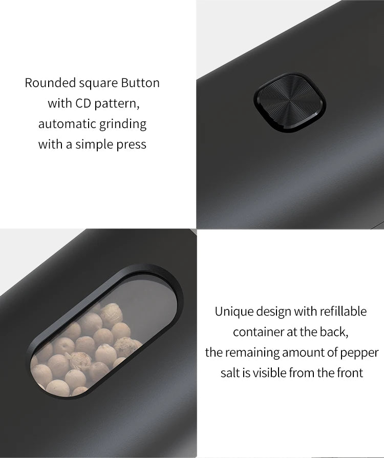 Smart Electric Salt & Pepper Grinder Set