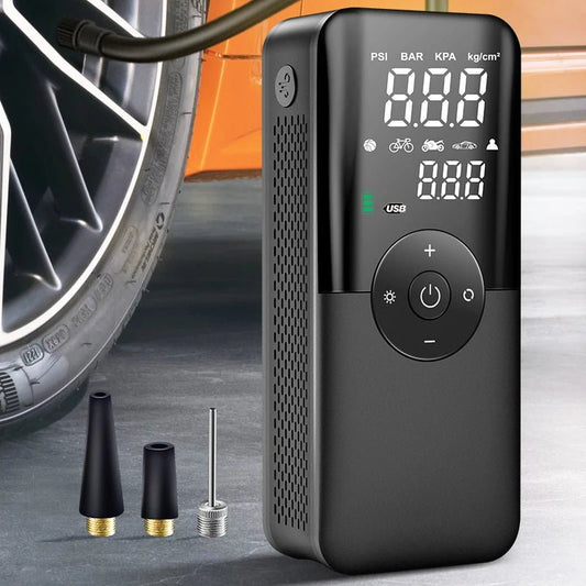 Rechargeable Cordless Tire Inflator – Car, Bike & Ball Pump - Trendora.es